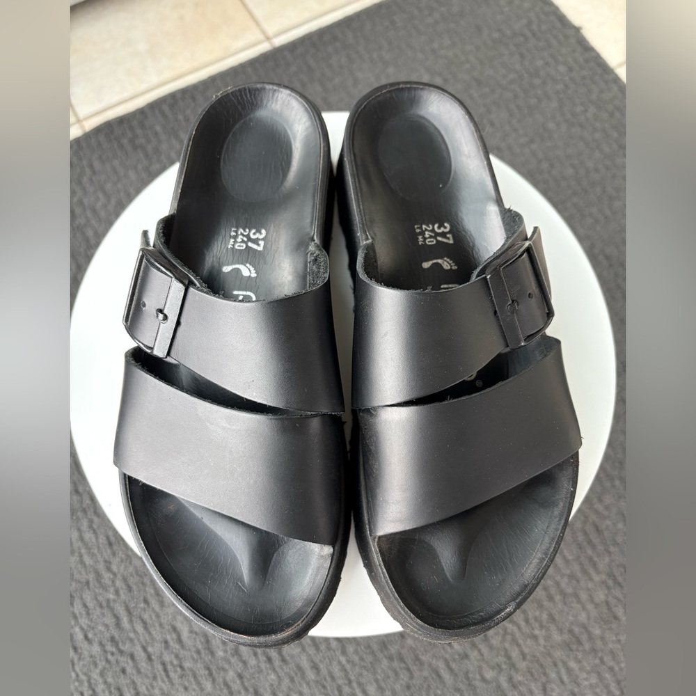 Birkenstock Papillio Almina Black Leather sz 37